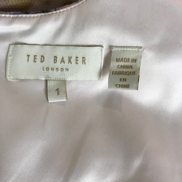 Ted Baker Beautiful Floral Midi Dress Size 1 - Picture 6 of 7